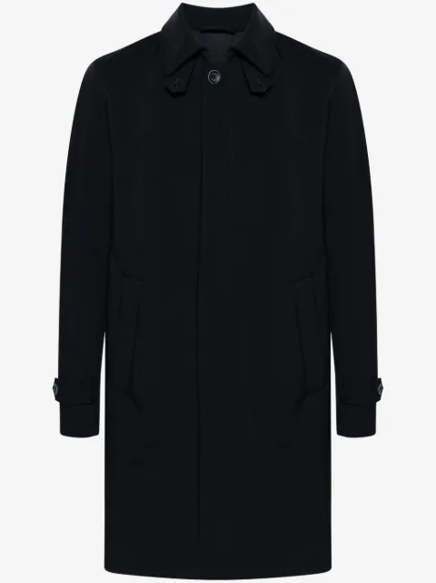 Herno logo plaque coat