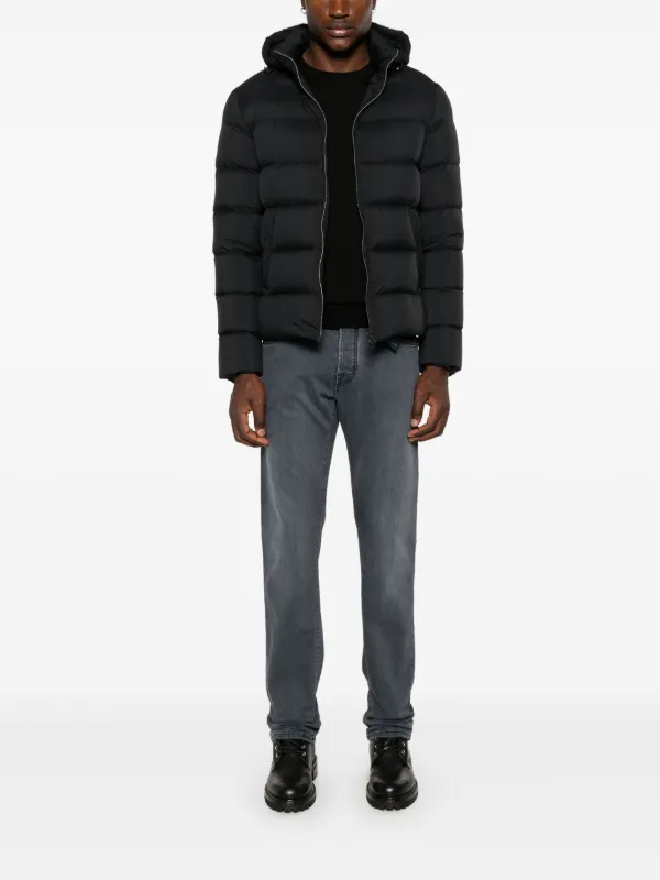 Herno Logo Plaque Jacket | Black | FARFETCH