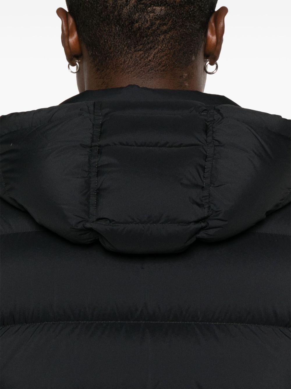 Shop Herno Logo Plaque Jacket In Black