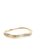 Nikos Koulis 18kt yellow gold white diamond bangle