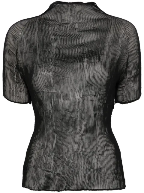 Issey Miyake top Chiffon Twist