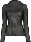 Issey Miyake Chiffon Twist top - Black