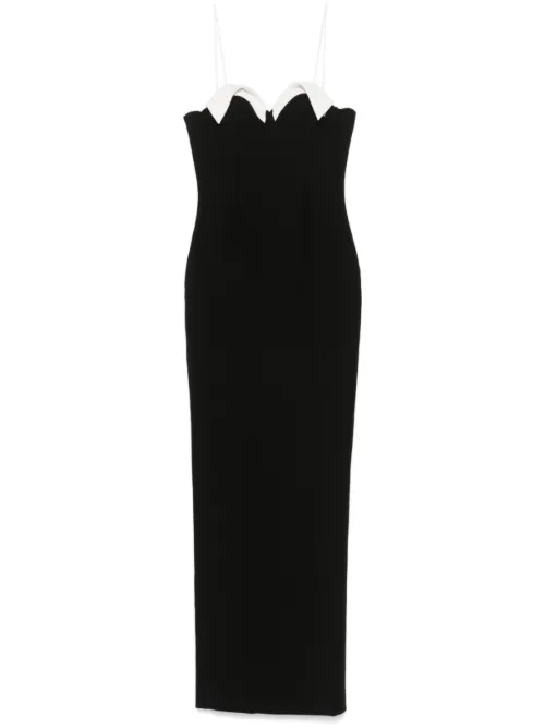 Robe longue à design colour block - Mônot - Modalova