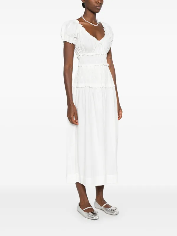 Den Leanne Midi Dress - White
