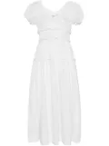 DÔEN Leanne midi dress - White