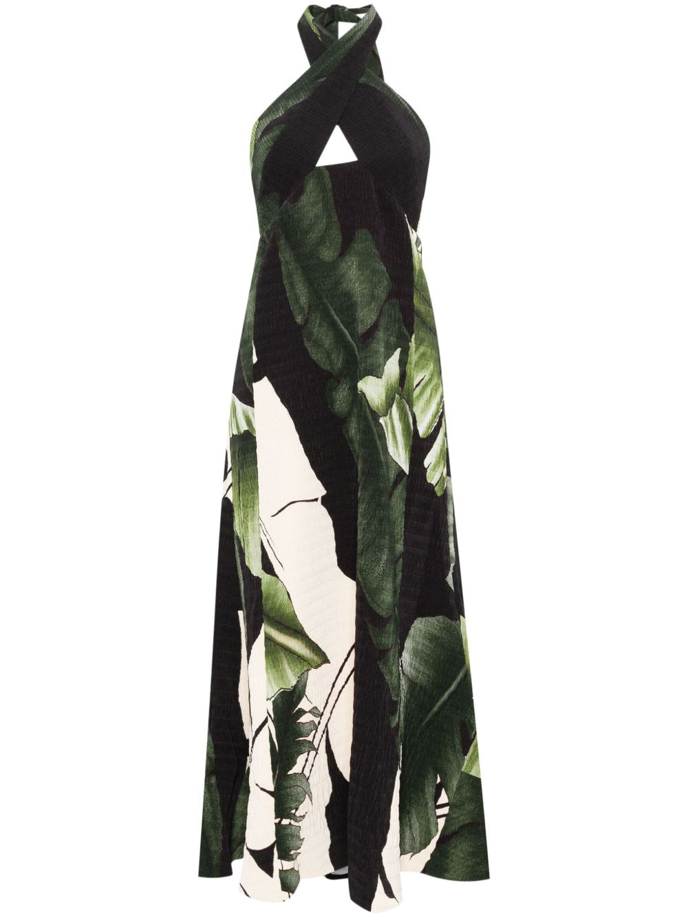 Johanna Ortiz halterneck maxi dress - Black