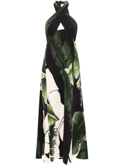 Johanna Ortiz halterneck maxi dress