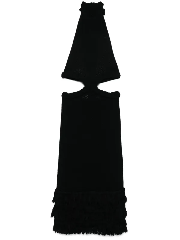 Johanna Ortiz Cut-out Midi Dress in Black