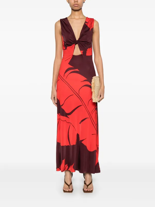 Johanna Ortiz Deep Heart Maxi Dress | Red | FARFETCH
