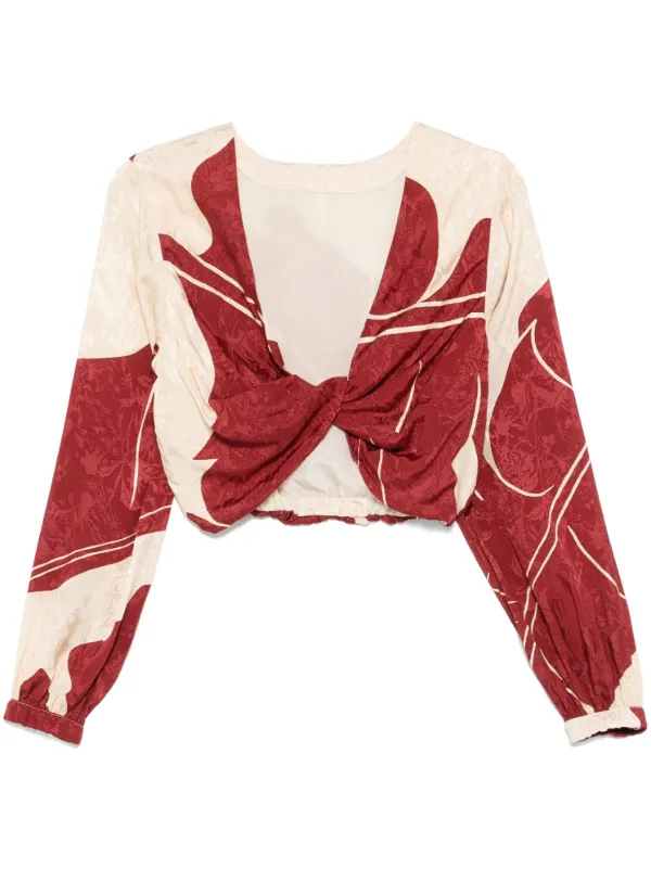 Johanna Ortiz Afterwork Blouse in Neutrals