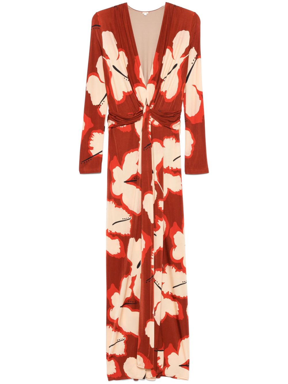 Coral Marino maxi dress