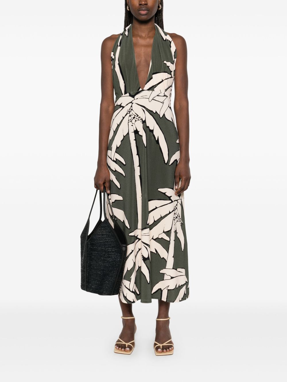 Johanna Ortiz Oceanic Mantra midi dress - Green