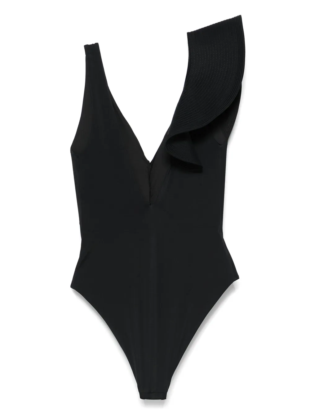 Shop Johanna Ortiz Boleros Y Veleros Swimsuit In Black