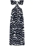 Johanna Ortiz Ocean Layers midi dress - Blue