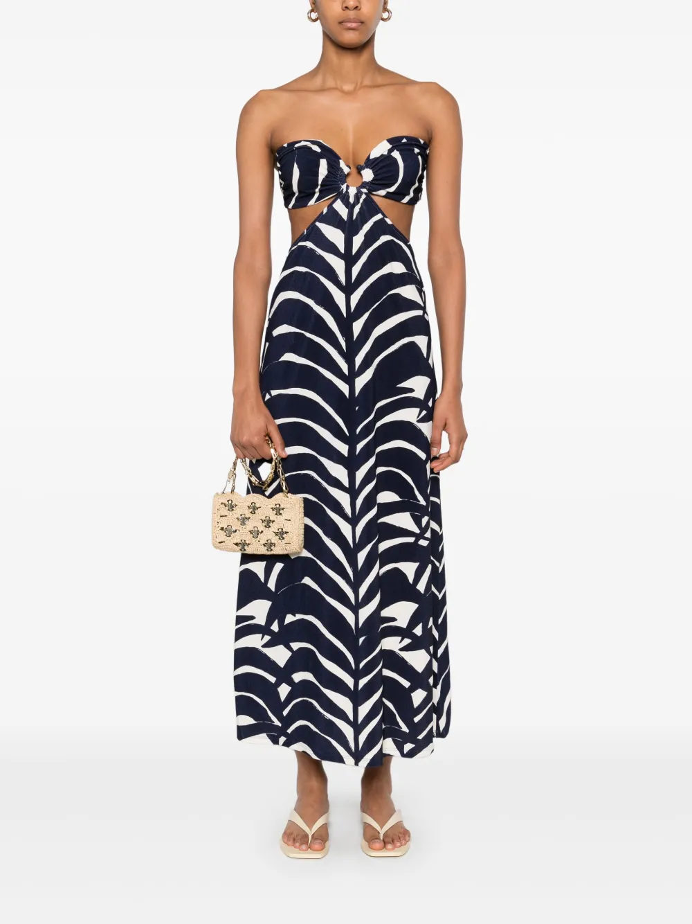Johanna Ortiz Ocean Layers midi-jurk - Blauw