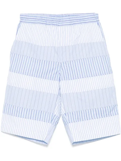 Comme Des Garçons Shirt layered striped shorts