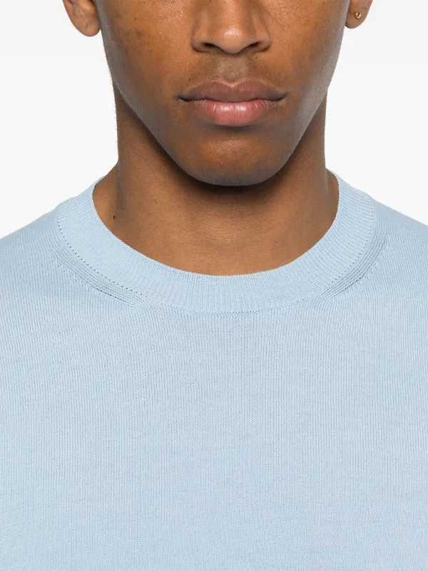 Comme Des Garçons Shirt crew-neck Sweater | Blue | FARFETCH RO