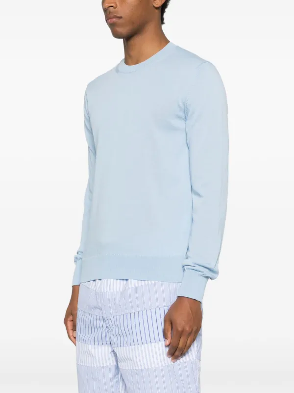 Comme Des Garçons Shirt crew-neck Sweater | Blue | FARFETCH RO