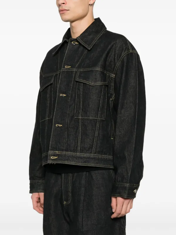 Studio Nicholson デニムジャケット | ブラック | FARFETCH JP