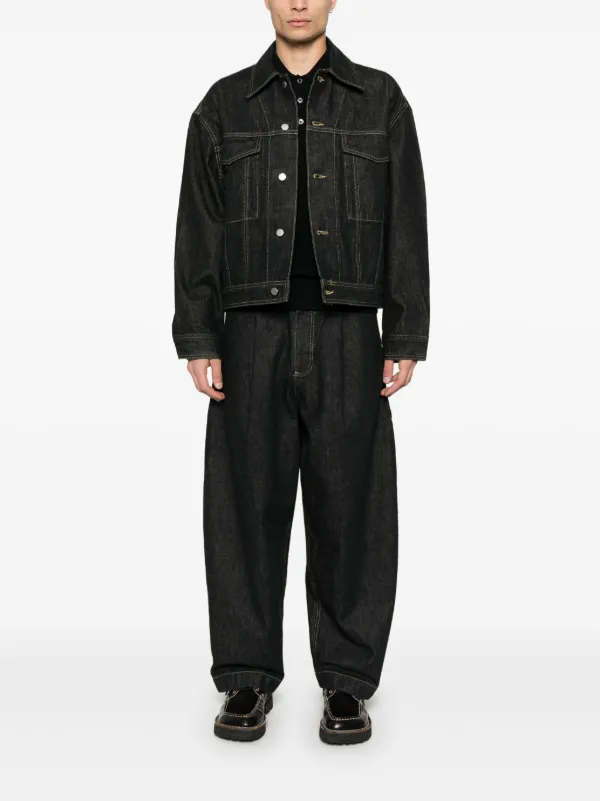 STUDIO NICHOLSON ブラックデニムジャケット Studio Nicholson デニムジャケット | ブラック | FARFETCH JP