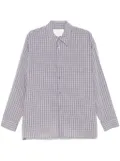 Studio Nicholson plaid-check shirt - Neutrals
