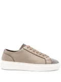Doucal's crystal-embellished sneakers - Brown