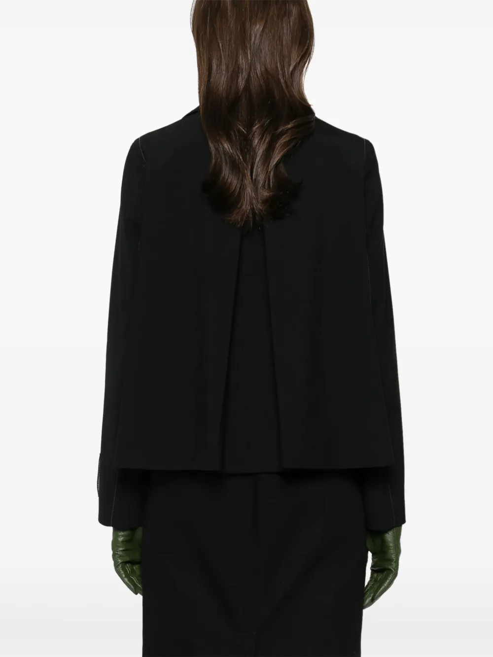 Marni Jack met contrasterende stiksels Zwart