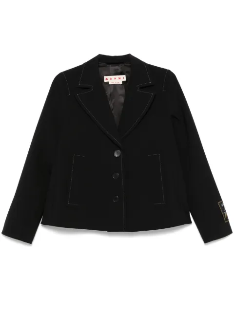 Marni contrast-stitching jacket
