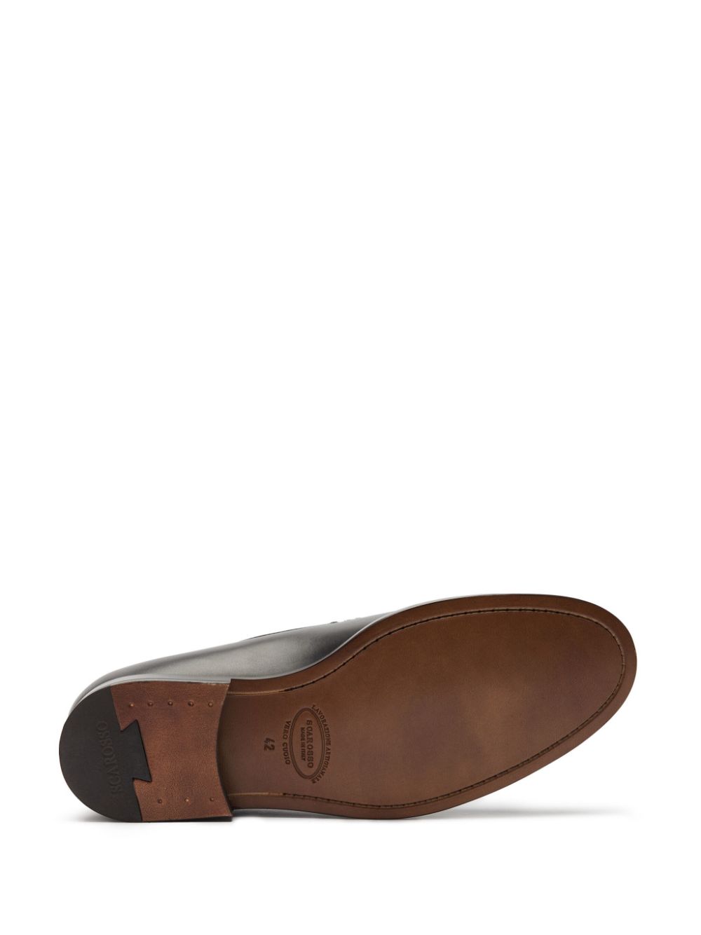 Scarosso leather loafers Brown