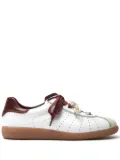 Scarosso double-shoe lace trainers - White