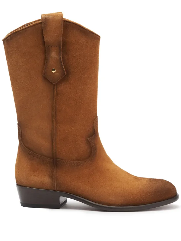 Scarosso Italian leather boots - Brown Scarosso Lauren knee-high Leather Boots | Brown | FARFETCH GE main image 2