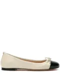 Scarosso Carla leather ballerina shoes - Neutrals