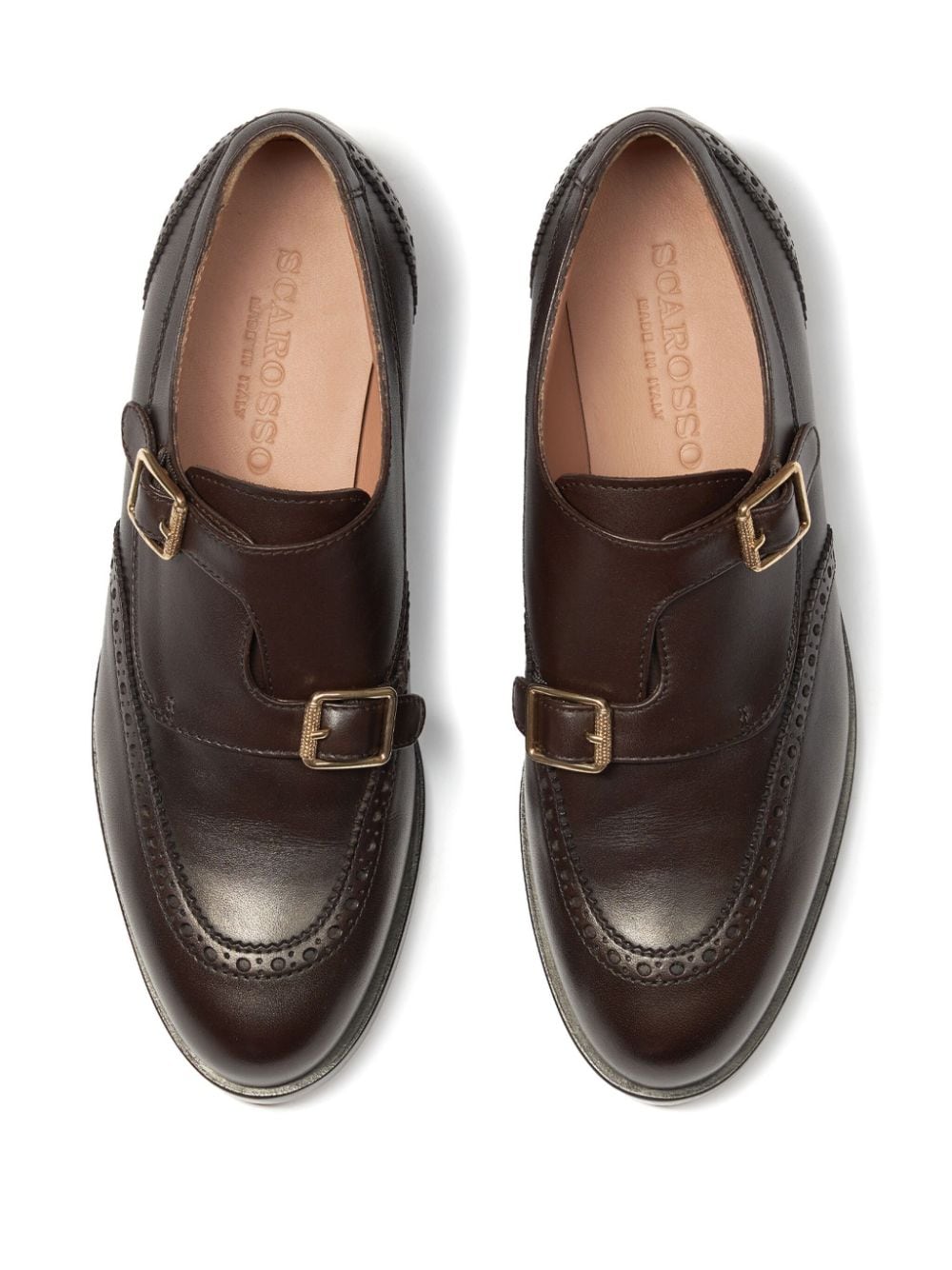 Shop Scarosso Olga Loafers In Brown