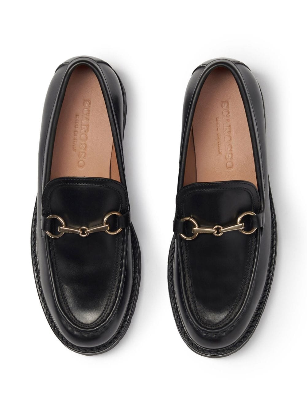 Shop Scarosso Carlotta Loafers In Black