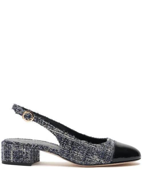 Escarpins Coco Blue 35 mm en tweed - Scarosso - Modalova