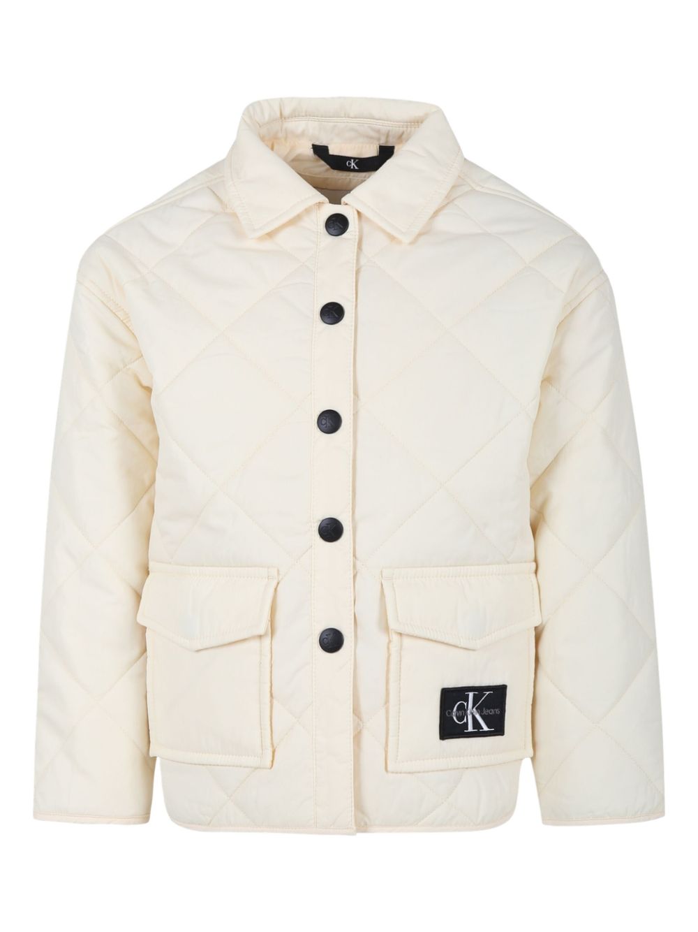 Calvin Klein Kids quilted padded jacket - Neutrals