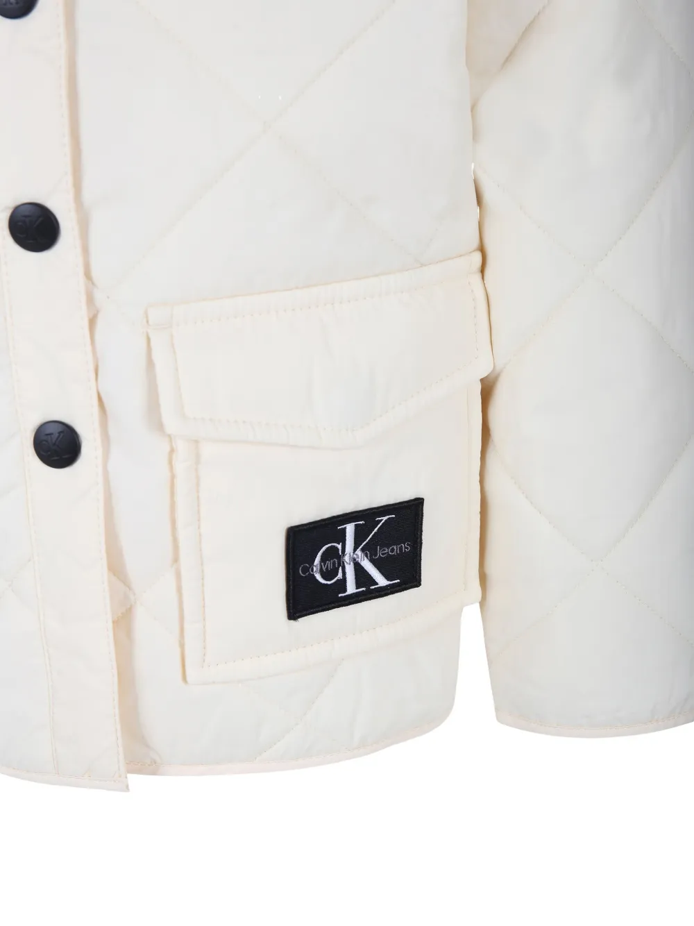 Calvin Klein Kids Gewatteerd jack Beige