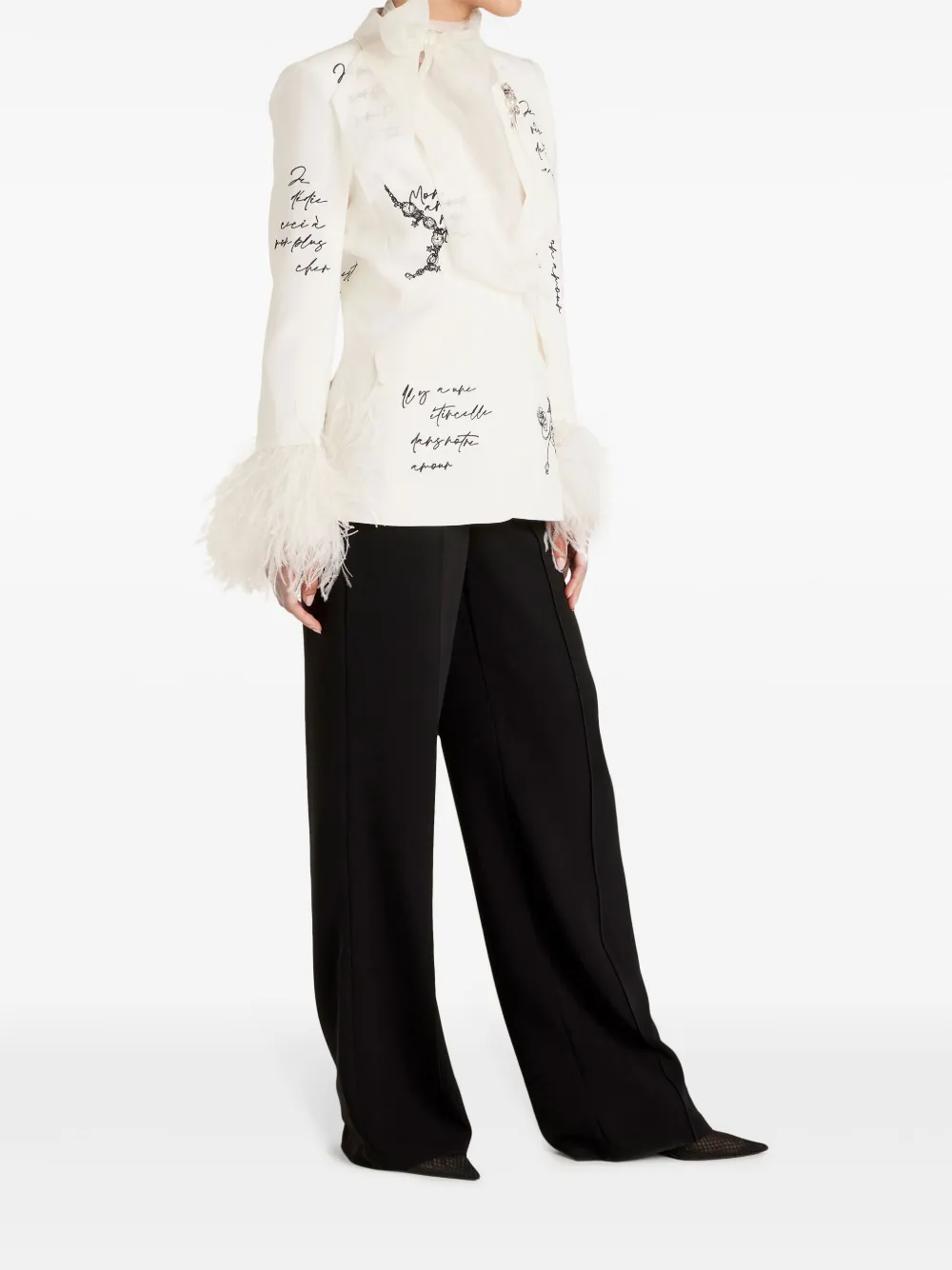 Cinq A Sept Love Letter Cheyenne Blazer | White | FARFETCH