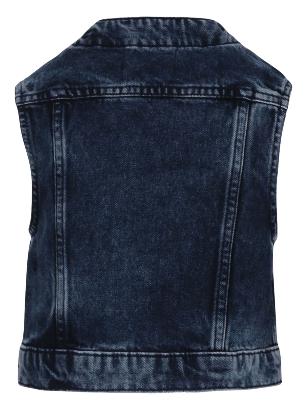 Calvin Klein Kids logo-appliqué denim vest - Blue