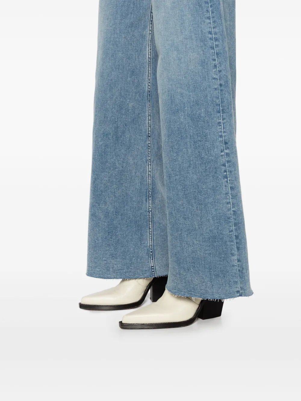 Rag & Bone Whitney Sophie High-rise Wide-leg Jeans In 蓝色