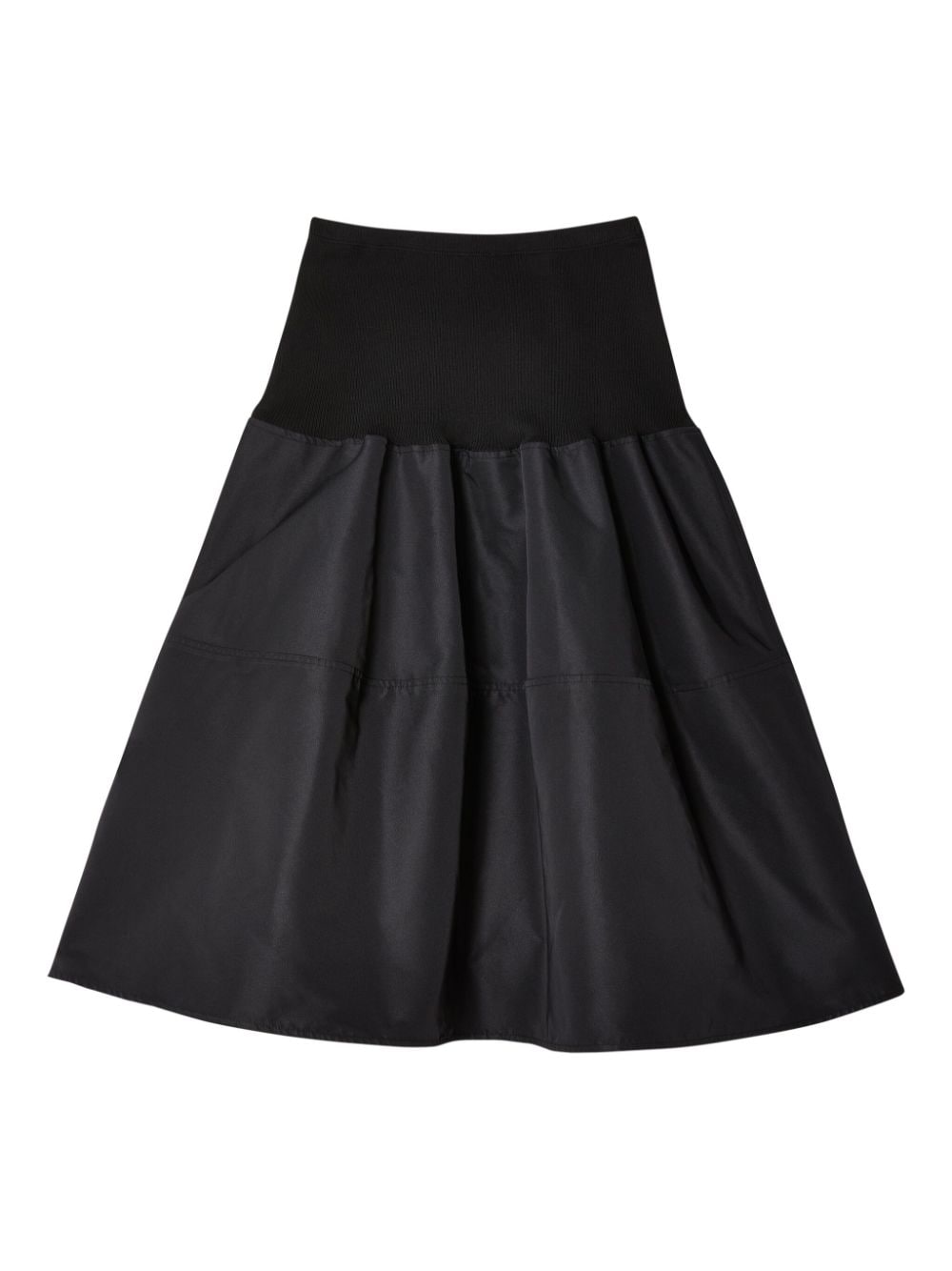 Melitta Baumeister pleated A-line skirt - Zwart