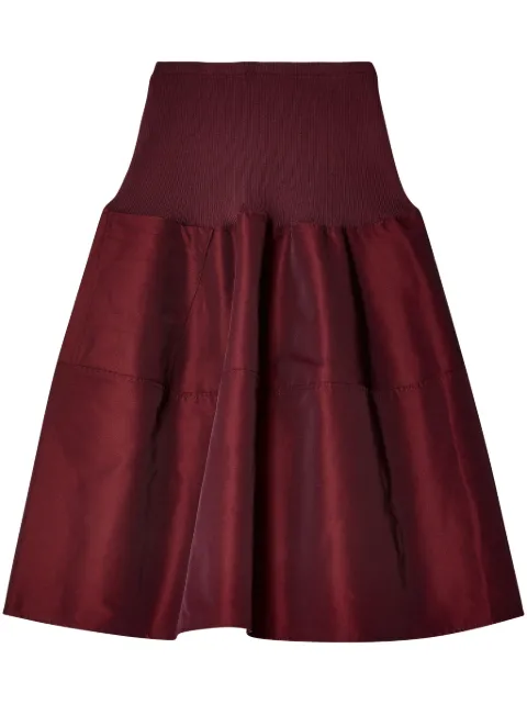 Melitta Baumeister pleated A-line skirt 