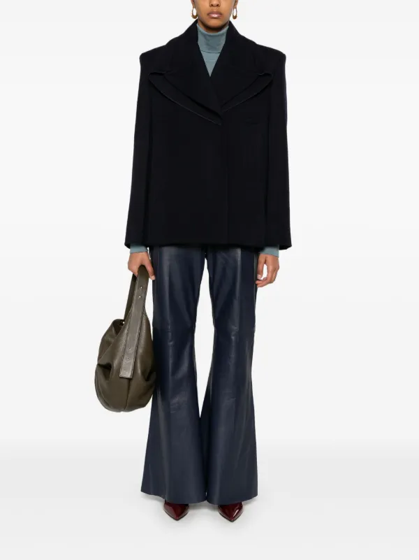 パンツ Victoria Beckham Trousers Cropped Kick Trouser In Ivory – Victoria Beckham Inc