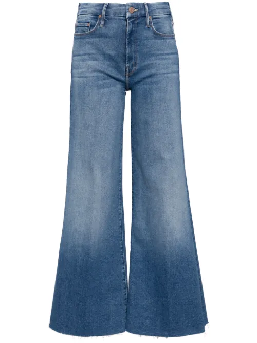 MOTHER jean The Roller Fray - Bleu - MOTHER - Modalova