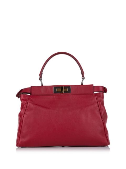 Fendi Pre-Owned Medium Peekaboo Leather satchel