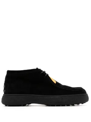 Tod's スエード デザートブーツ | ブラック | FARFETCH JP