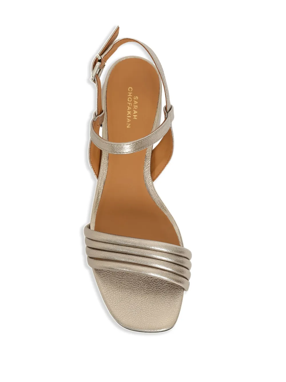 Sarah Chofakian 30mm Lampas sandals Neutrals