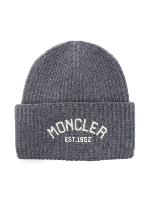 Moncler Enfant logo-embroidered beanie hat
