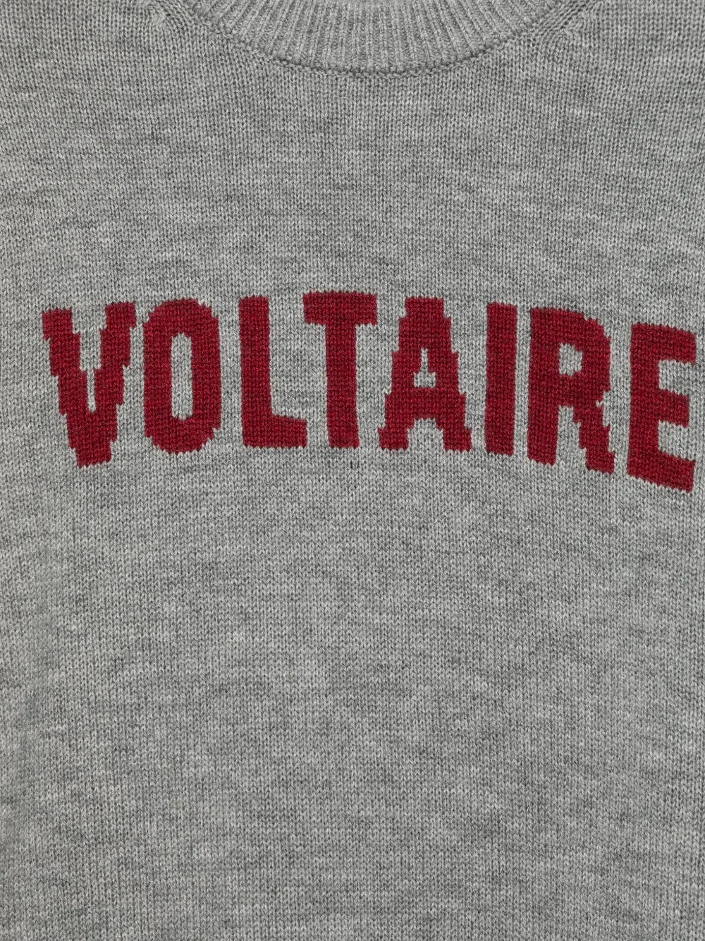 Zadig & Voltaire Kids Trui met intarsia-logo Grijs