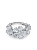 Jewels Aficionado 18kt white gold Flower diamond ring - Silver